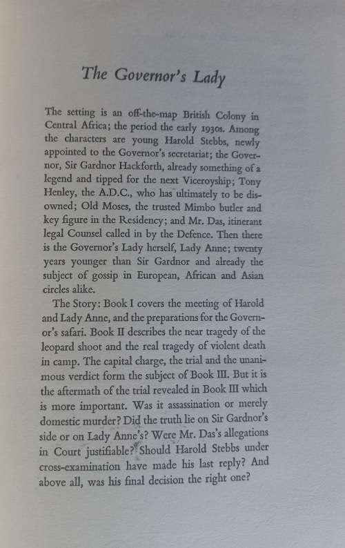 The governor`s lady by Norman Collins