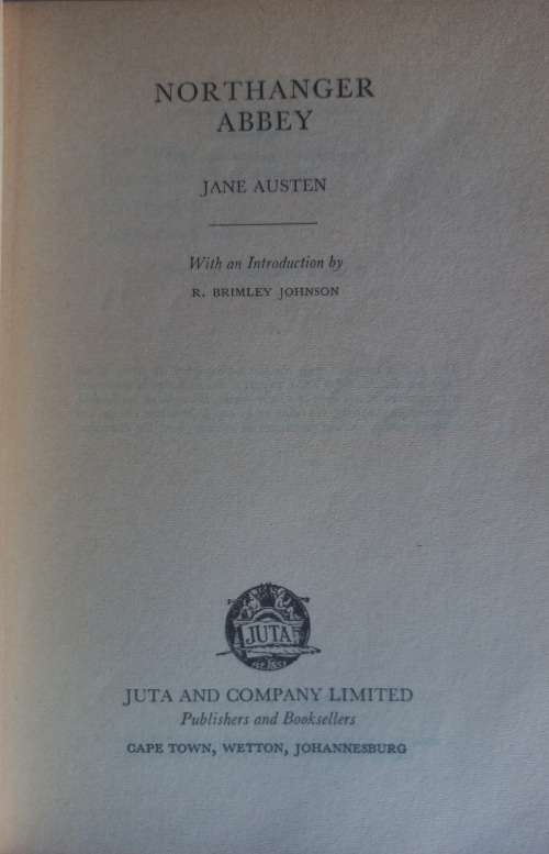 Northanger abbey by Jane Austen