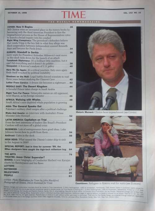 Time magazine October 19, 1998