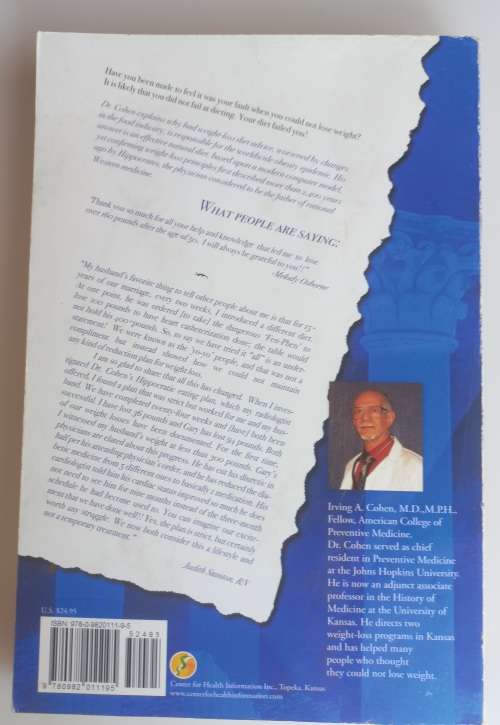 Dr. Cohen`s new hippocratic diet guide