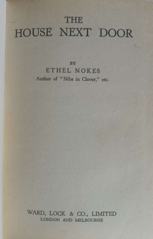 The house next door by Ethel Nokes