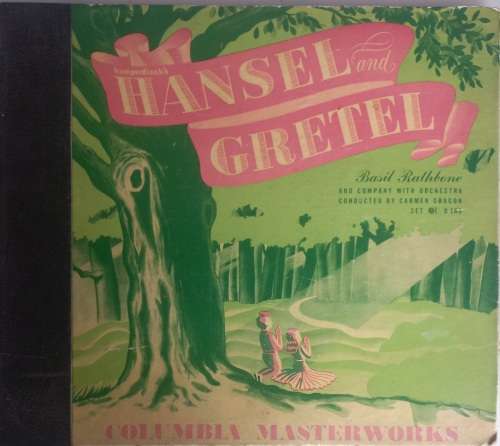 Vintage Humperdinck`s Hansel and Gretel 4 LP set - Basil Rathbone