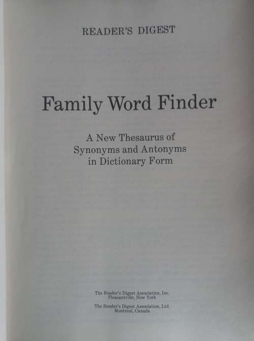 Family word finder