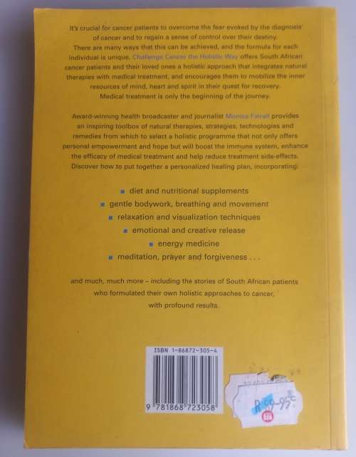 Challenge cancer the holistic way by Monica Fairall