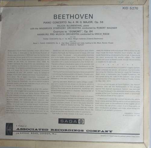 Ludwig van Beethoven - piano concerto no 4 in g major LP