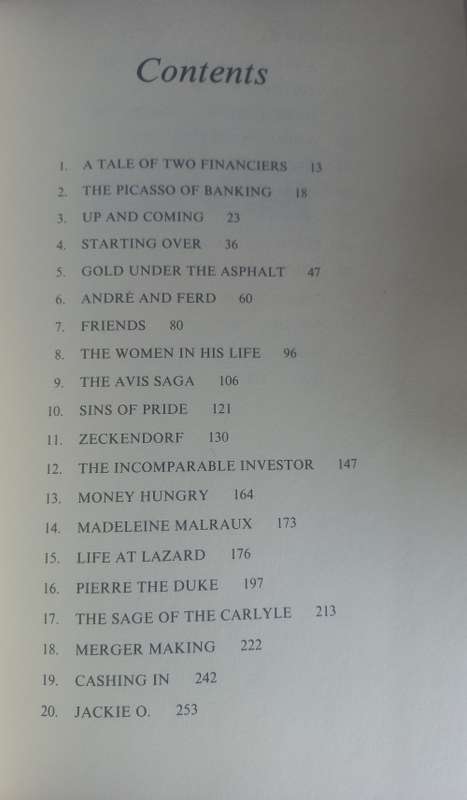 Financier, the biography of Andre Meyer by Cary Reich
