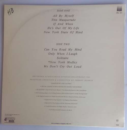 Shirley Bassey - All by myself LP