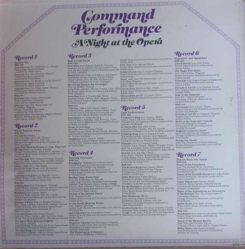 Command performance, a night at the opera - 7Lp box set