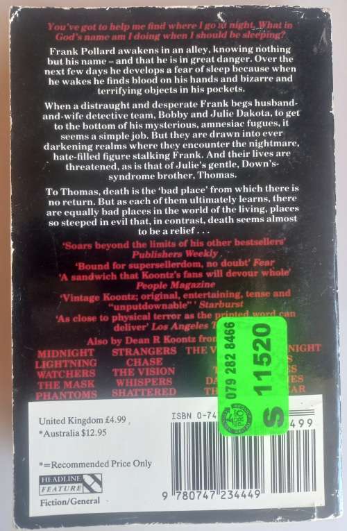 The bad place by Dean Koontz
