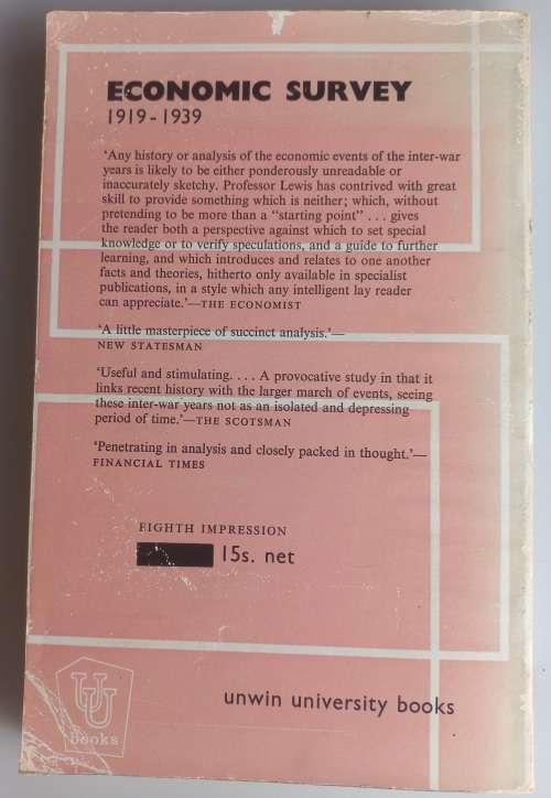 Economic survey 1919-1939 by W Arthur Lewis