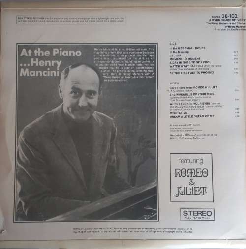 Henry Mancini - A warm shade of ivory LP