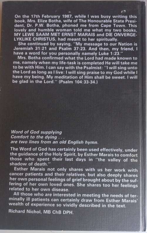 I have cancer - Esther Marais