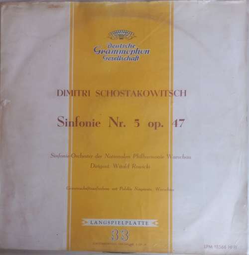 Dimitri Schostakowitsch - Sinfonie nr 5 op 47 LP
