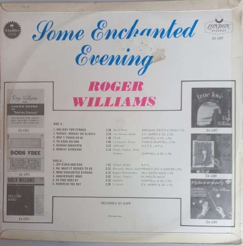 Roger Williams - Some enchanted evening LP