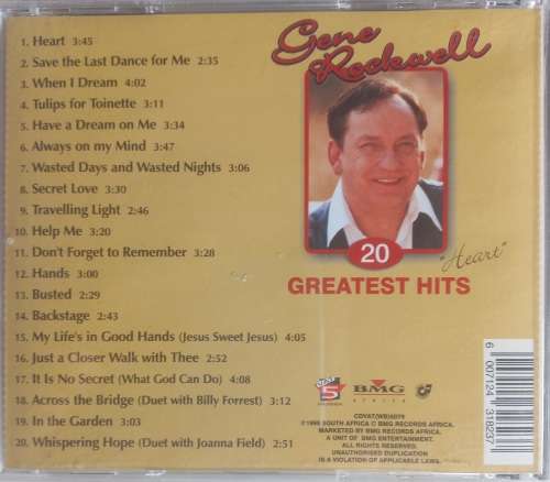 Gene Rockwell - 20 greatest hits cd