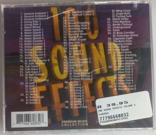 100 Sound effects volume 5 (cd)