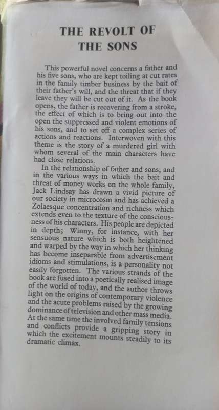 The revolt of the sons by Jack Lindsay