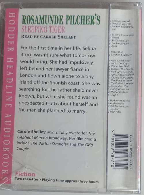 Sleeping together by Rosamunde Pilcher (audiobook on tape)