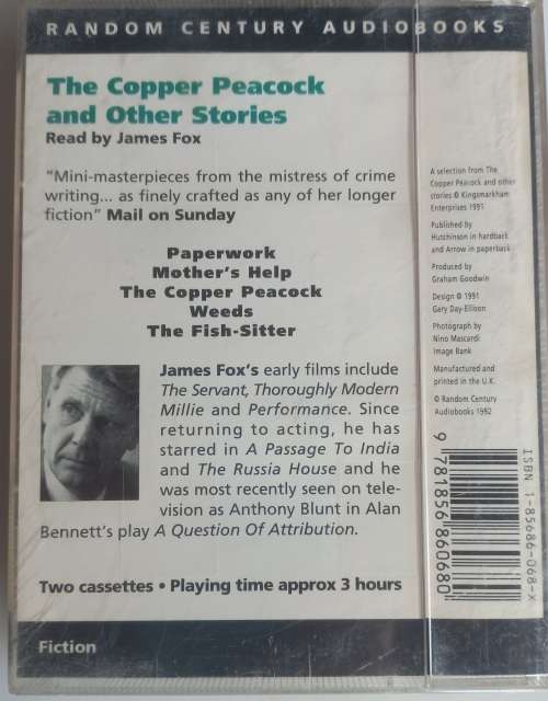 The copper peacock and other stories by Ruth Rendell (audiobook on tape)