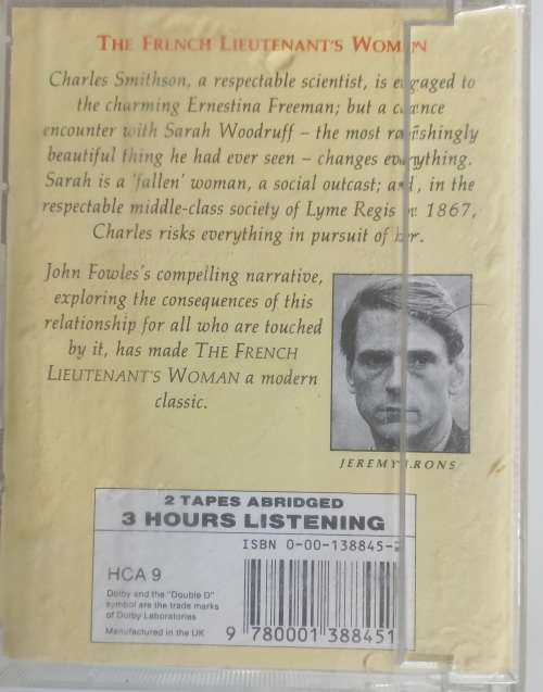 The French lieutenant`s woman by John Fowles (audiobook on tape)