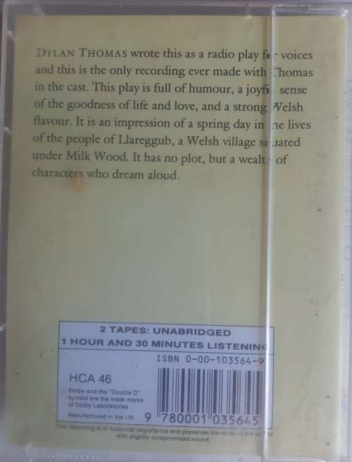 Under milkwood - Dylan Thomas (audiobook on tape)