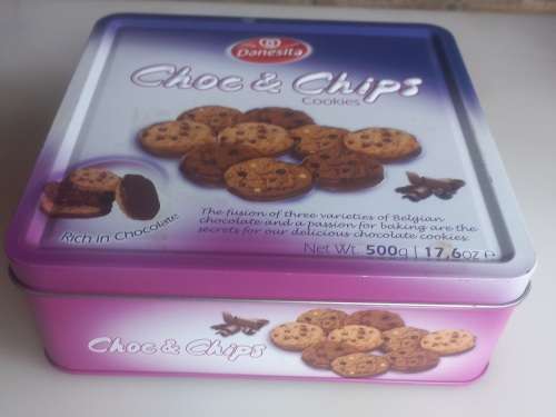 Danesita choc & chips cookies tin