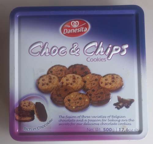 Danesita choc & chips cookies tin
