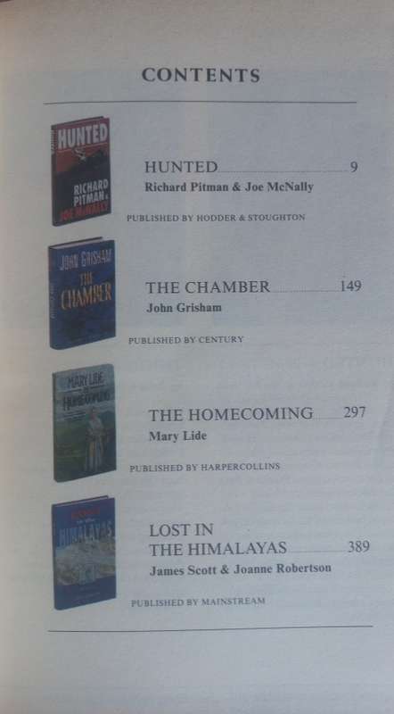 Reader`s digest condensed book: Hunted, The chamber, The homecoming