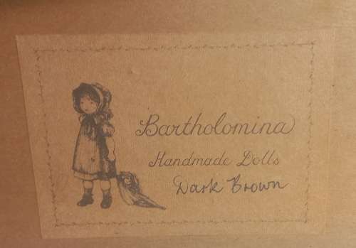 Vintage and rare Bartholomina handmade doll
