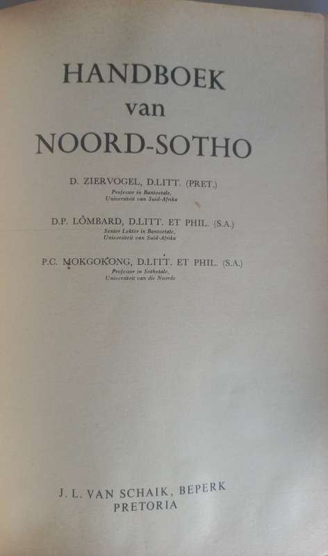 Handboek van Noord-Sotho