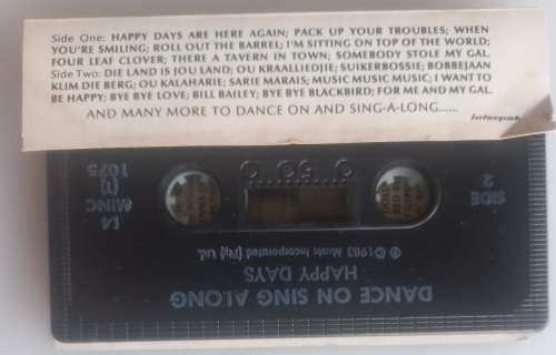 Dance on sing-a-long tape