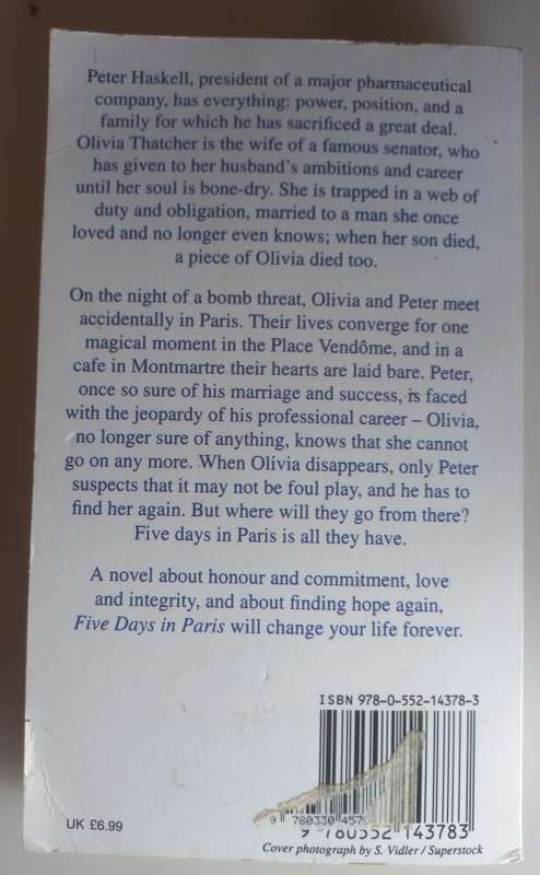 Five days in Paris by Danielle Steel