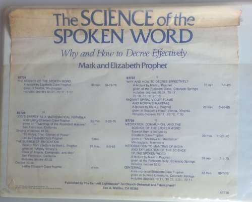 The science of the spoken word - Audiobook on tape