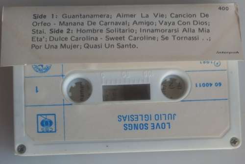 Julio Iglesias Love songs tape