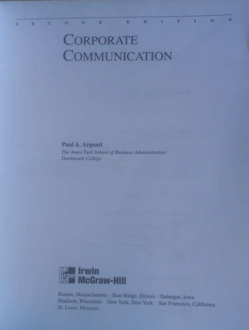 Corporate communication