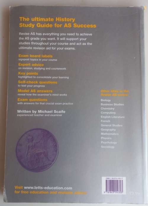 Revise AS history, modern British and European  (study guide)