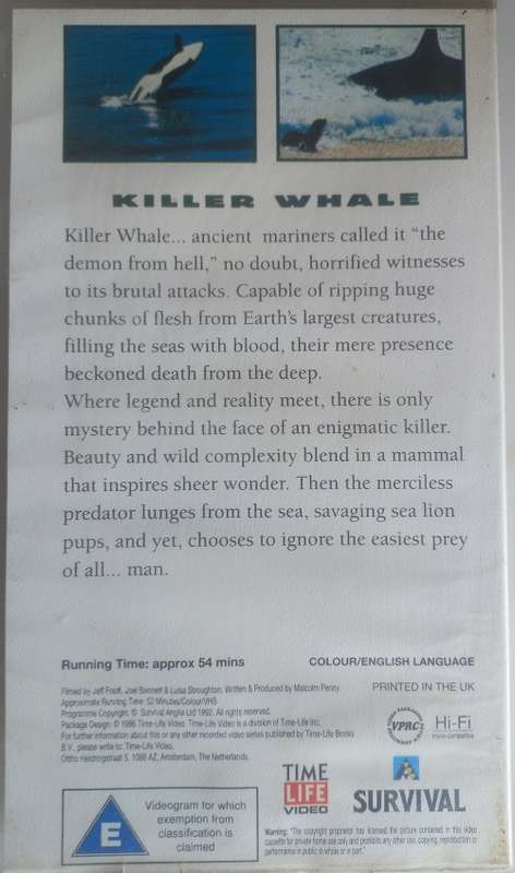 Predators of the wild: Killer whale VHS