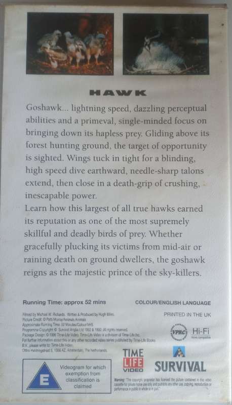 Predators of the wild: Hawk VHS