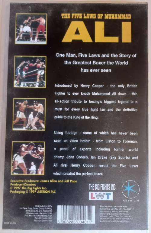 The five laws of Muhammad Ali VHS
