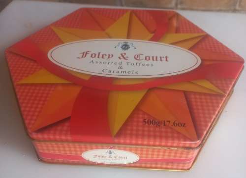 Foley & Court toffees tin