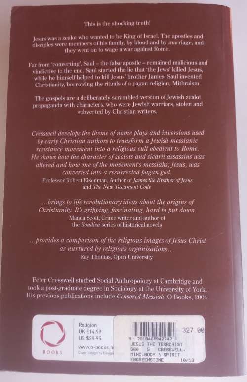 Jesus the terrorist by Peter Cresswell