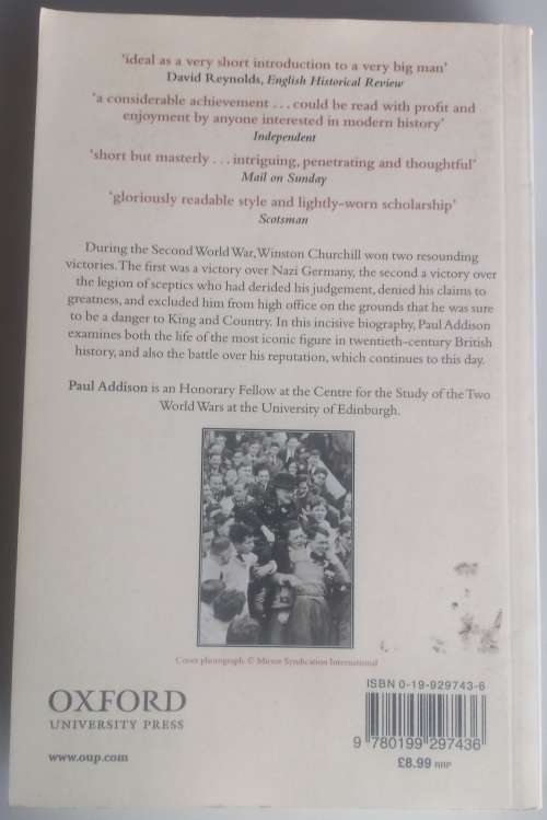 Churchill, the unexpected hero by Paul Addison