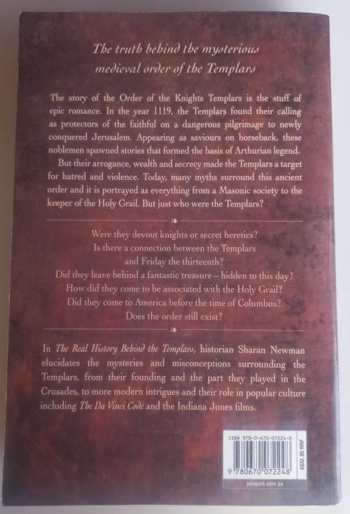 The real history behind the templars by Sharan Newman