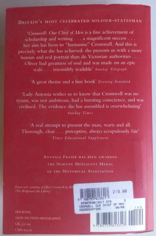 Cromwell, our chief of men by Antonia Fraser