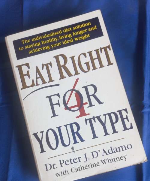 Eat right for your type by dr Peter J D`Adamo