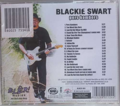 Blackie Swart - Pers kombers cd