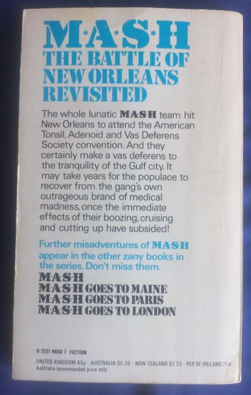 Mash goes to New Orleans by Richard Hooker & William E Butterworth