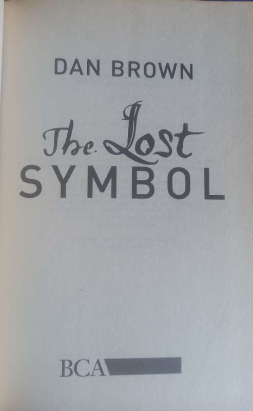 The lost symbol by Dan Brown