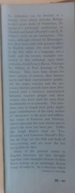 Great English essays by James Reeves