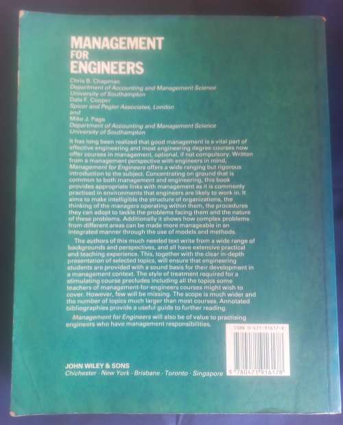 Management for engineers